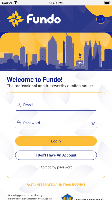 Fundo Fintech Platform Screenshot