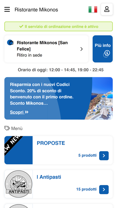 Ristorante Mikonos Screenshot