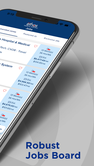 Ethos Medical Staffing Screenshot