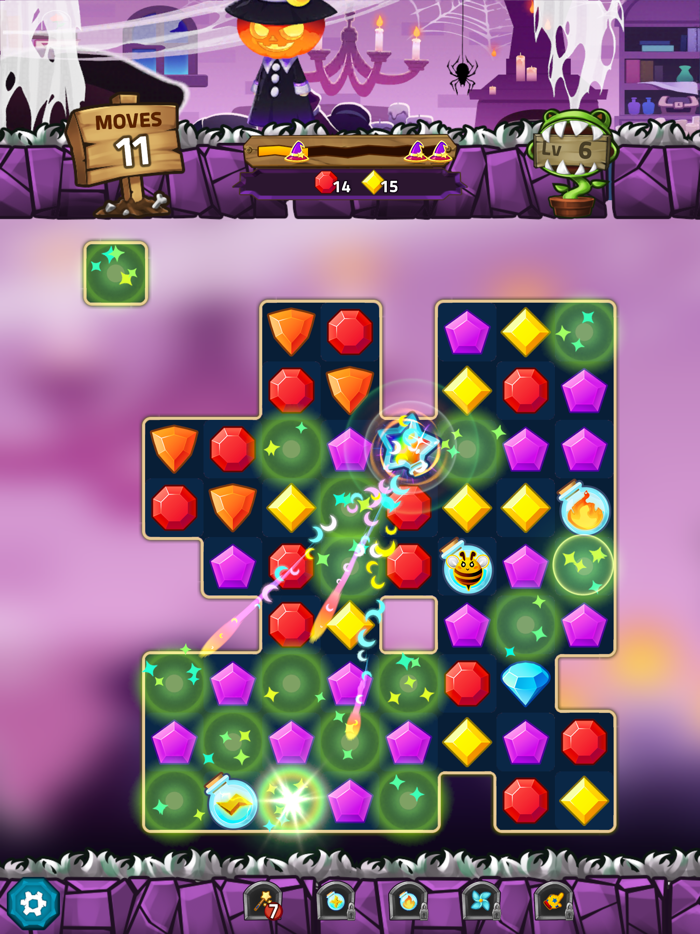Jewels Witch  match3 puzzle