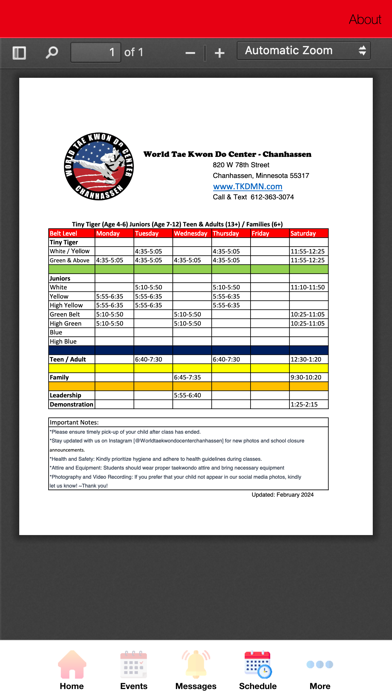 World TKD Center - Chanhassen Screenshot 3 - AppWisp.com