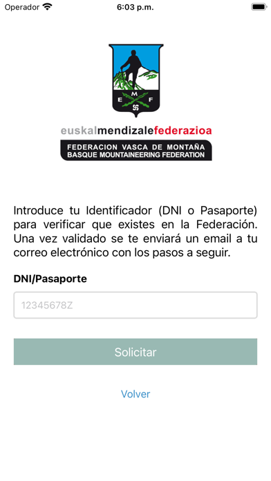 Euskal Mendizale Federazioa Screenshot