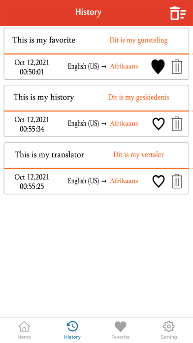 English Afrikaans Translater Screenshot