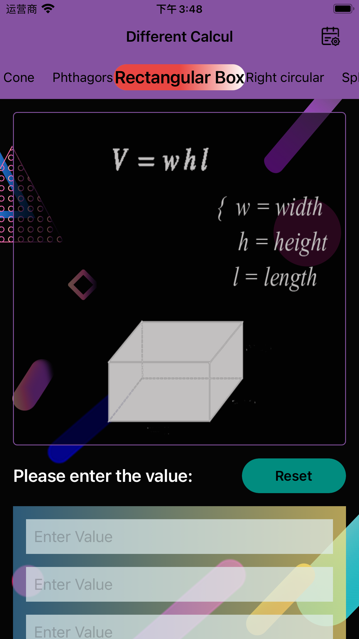 Different Calcul