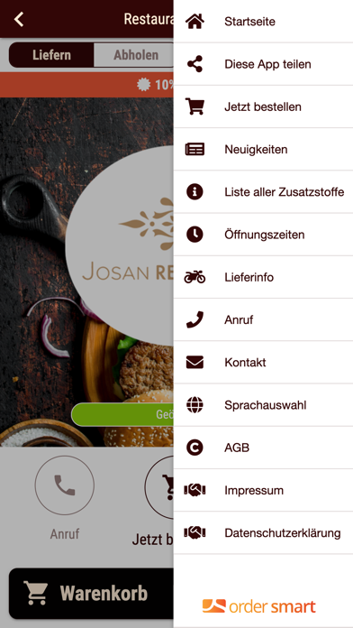 Restaurant Josan Screenshot