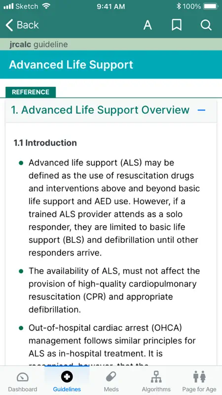 iCPG: the JRCALC Guidelines screenshot 7 of 9