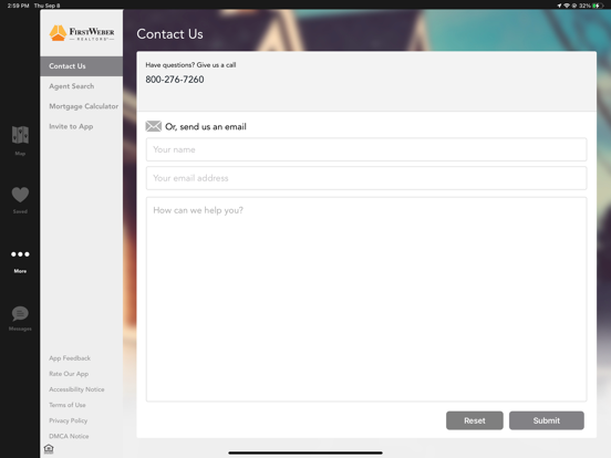 First Weber iPad screenshot 5 - Lifestyle app