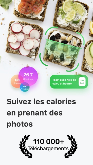 Screenshot #1 pour Compteur de Calories & Régime