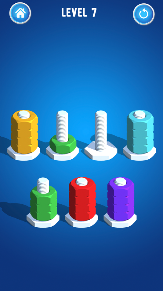 #3. Nuts Sorting: Sort the Bolts (iOS) By: Skilljoy, LLC