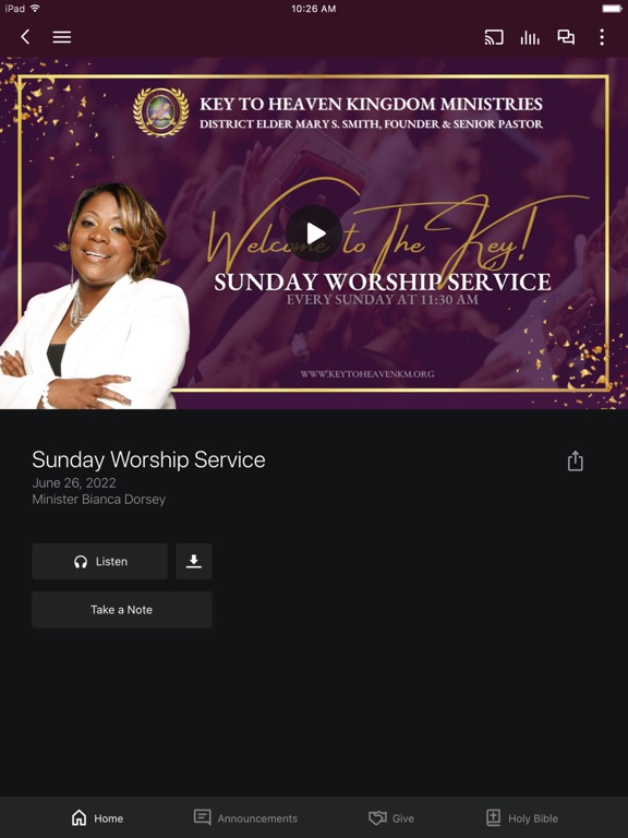 Key to Heaven Ministries iPad screenshot 3 - Education app