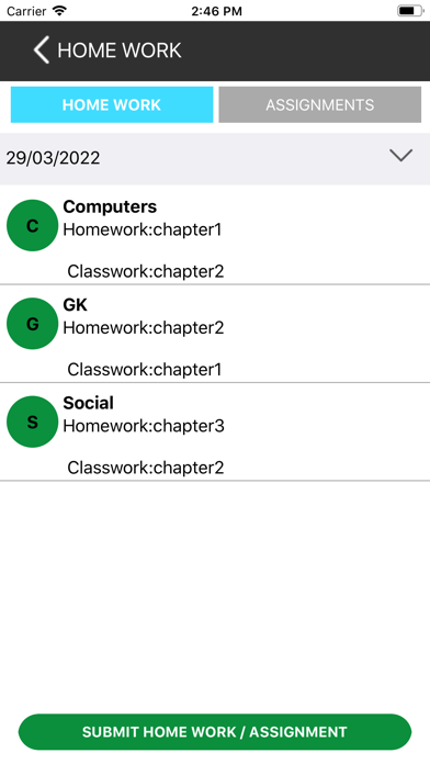 Johnson Grammar School App Screenshot