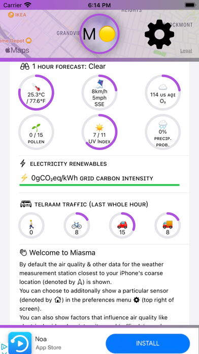 Miasma - Local Air Quality Screenshot