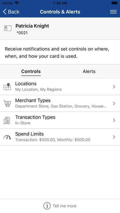 Central Business Wallet Screenshot