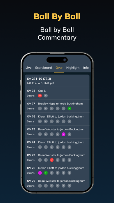 Cricket: Live Scores Screenshot