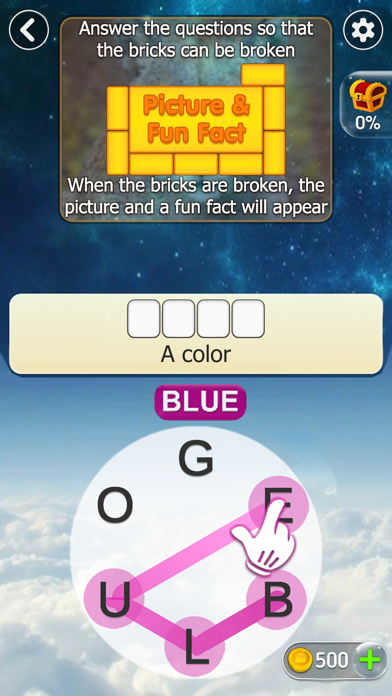 Word Fun Fact (WFF) Word Game Screenshot