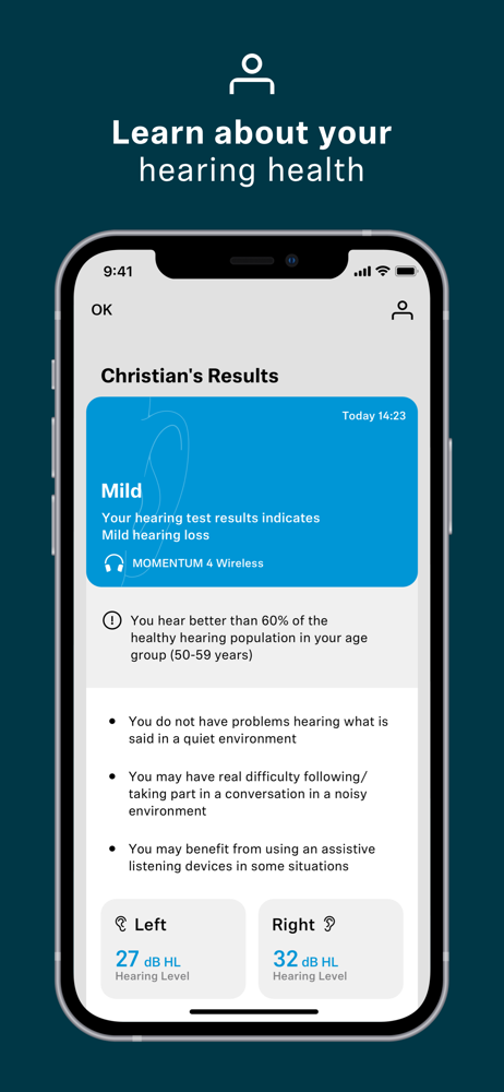 Sennheiser Hearing Test screenshot 2