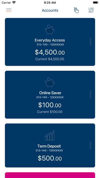 Bank Australia App Screenshot
