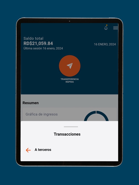 Banco Atlántico iPad screenshot 3 - Finance app
