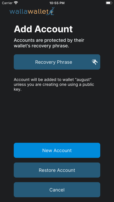 Wallawallet Screenshot