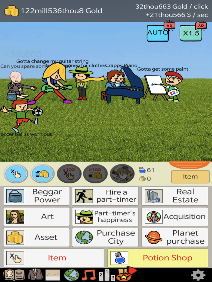 Beggar Life  Clicker Adventure