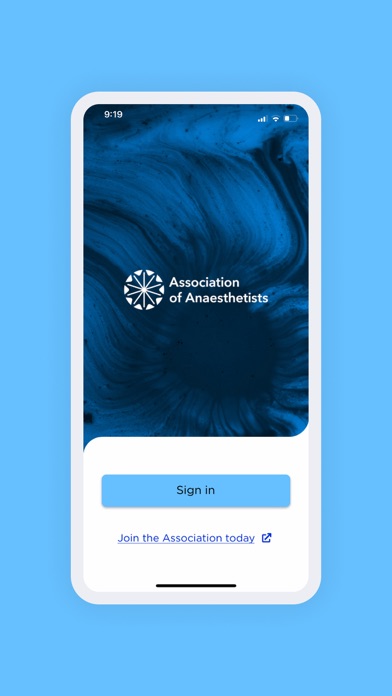Association of Anaesthetists Screenshot