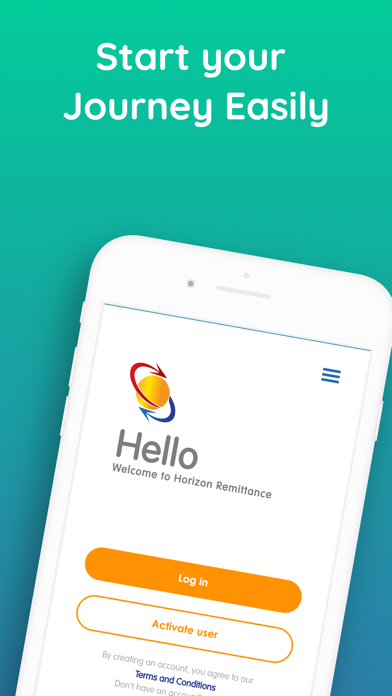 Horizon Remittance Screenshot