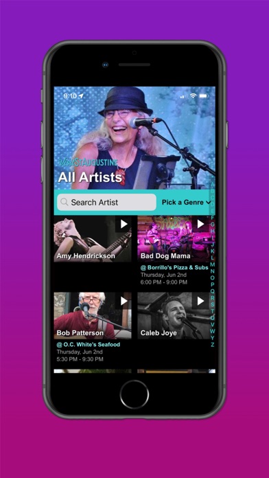St Augustine Live Music Screenshot