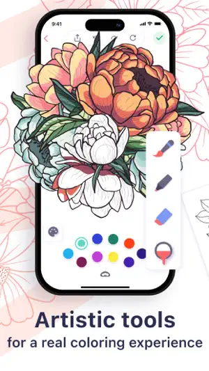 Coloring Book for adults ۬ screenshot 2