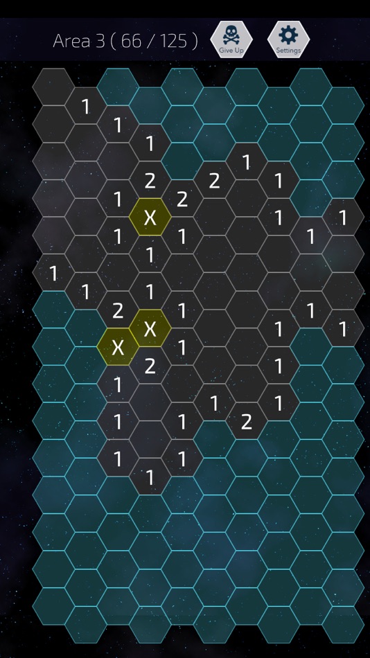 #2. HEXASWEEPER (iOS) 由: Chisato Matsuzaki