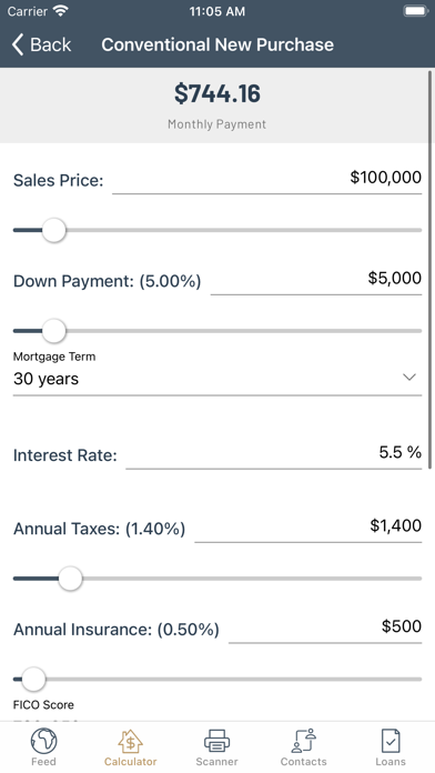 Mercantile Mobile Mortgage Screenshot