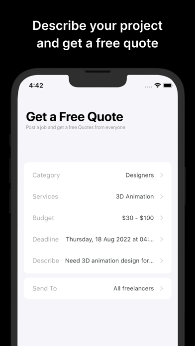 UPYO: Hire Freelancer Screenshot