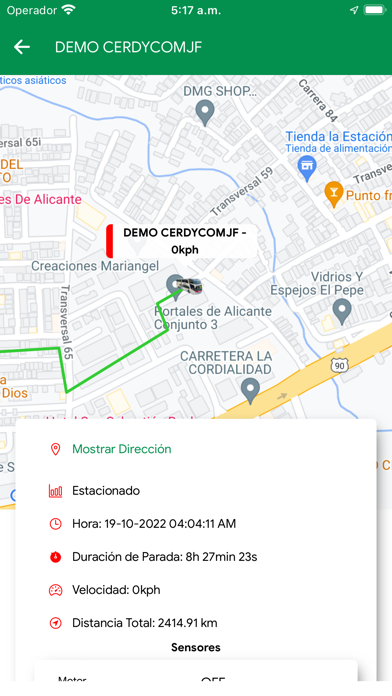 CERDYCOMJF GPS Screenshot