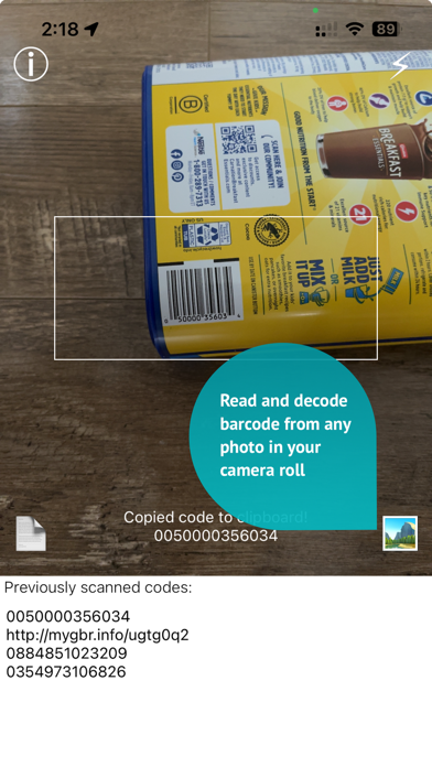 Itsy Scan - Barcode/QR scanner Screenshot