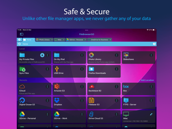 FileBrowserGO iPad app afbeelding 3