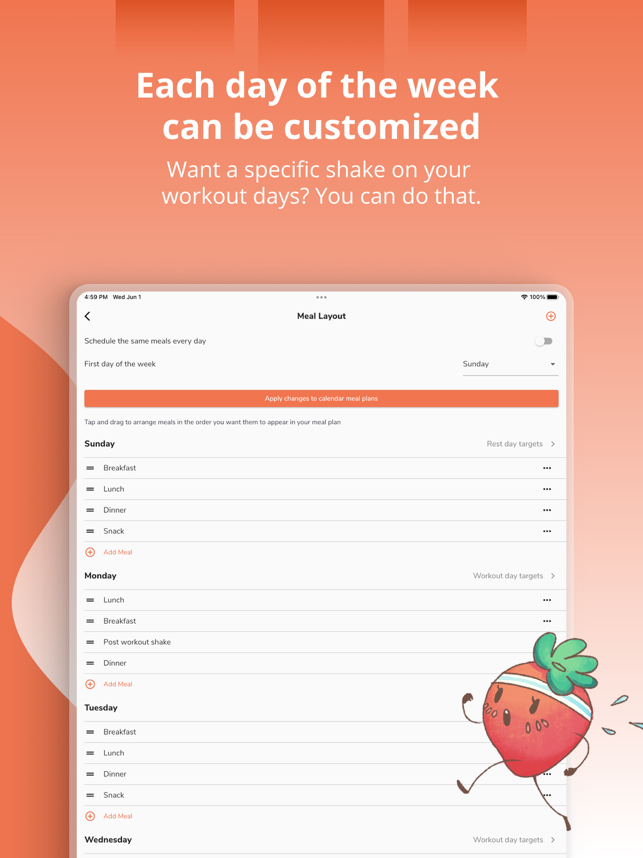‎Eat This Much - Meal Planner Screenshot
