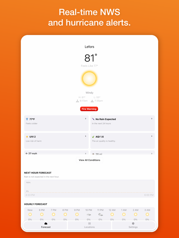 MyWeather° - Clima - Weather iPad screenshot 5 - Weather app