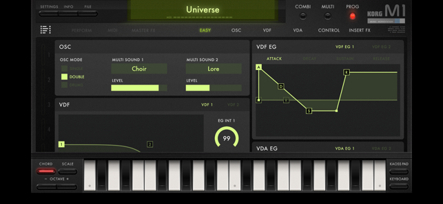 KORG iM1 Screenshot