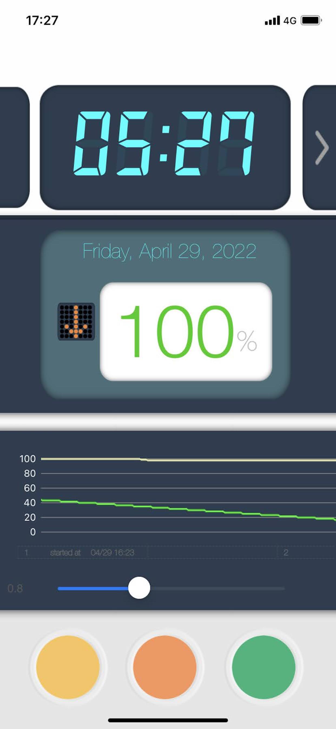 BatteryNow - Big Digital Clock