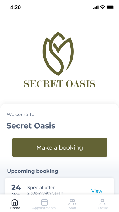 Secret Oasis Spa and Clinic Screenshot