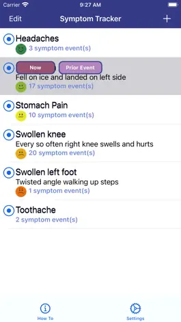 Game screenshot Symptoms Tracker apk