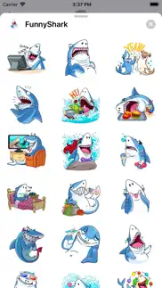 funny shark cute sticker 2022 iphone screenshot 1