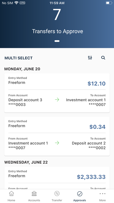 First American Bank eBusiness Screenshot