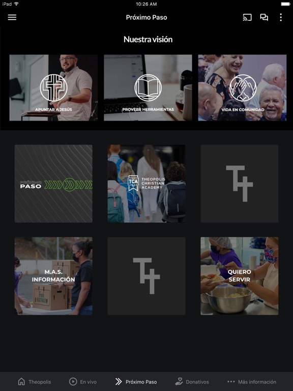 Iglesia Theopolis iPad screenshot 2 - Lifestyle app