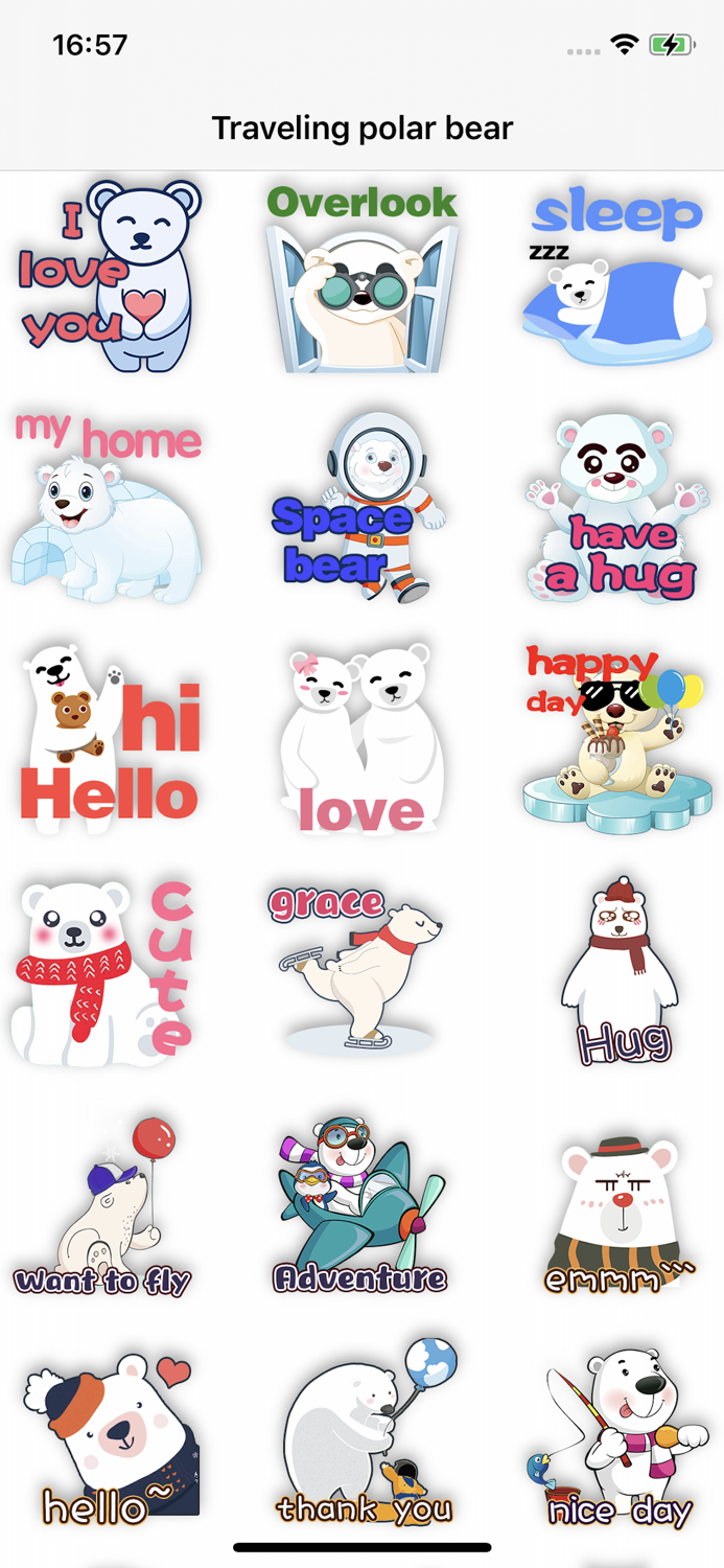 Traveling polar bear