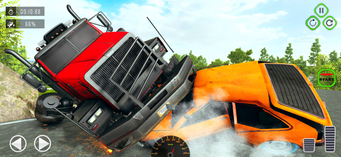 Semi Truck Crash Beam Drive