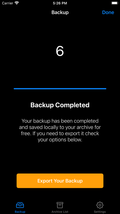 Contacts Backup - ConBackups Screenshot