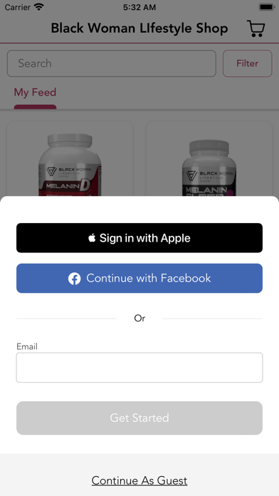 Black Woman LIfestyle Shop Screenshot