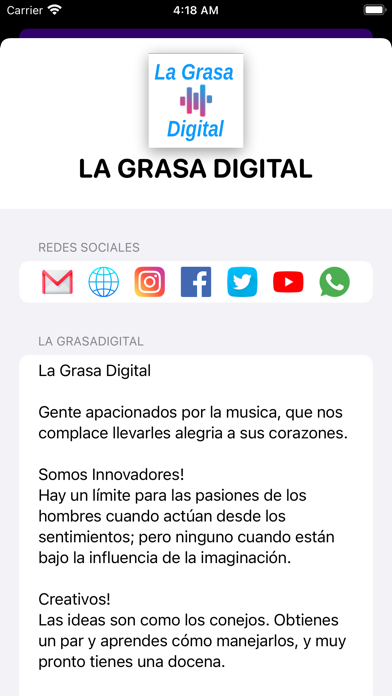 La Grasa Digital Screenshot