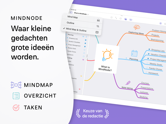 MindNode - Mind Map & Outline iPad app afbeelding 1