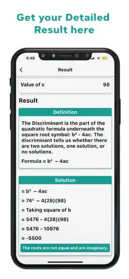 Game screenshot Discriminant Calculator hack